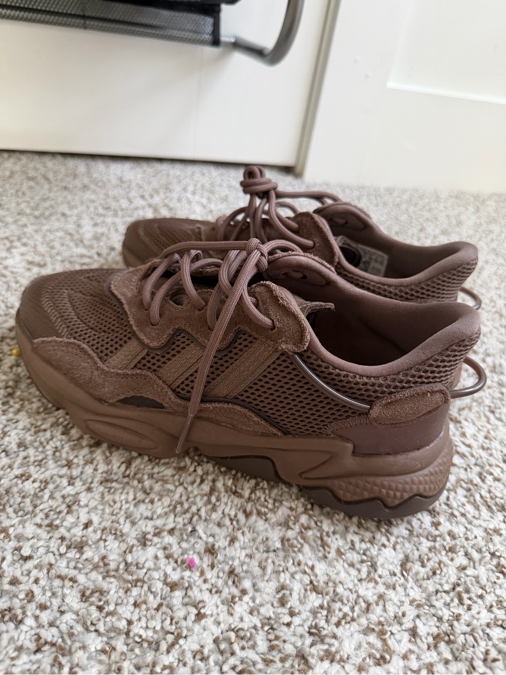 adidas Kids Brown Chunky Mesh Sneakers